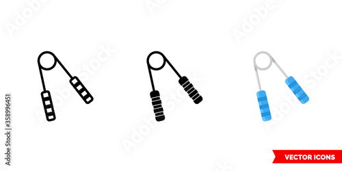 Expander icon of 3 types. Isolated vector sign symbol.