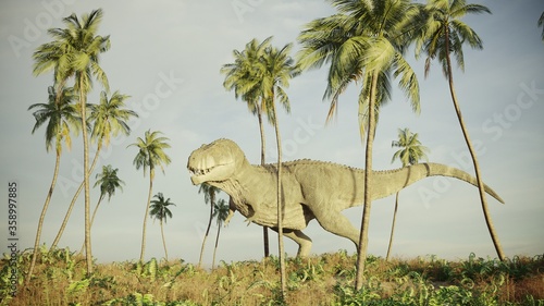 3d rendering of the hunting tyrannosaurus dinosaur © Kostyantyn Ivanyshen