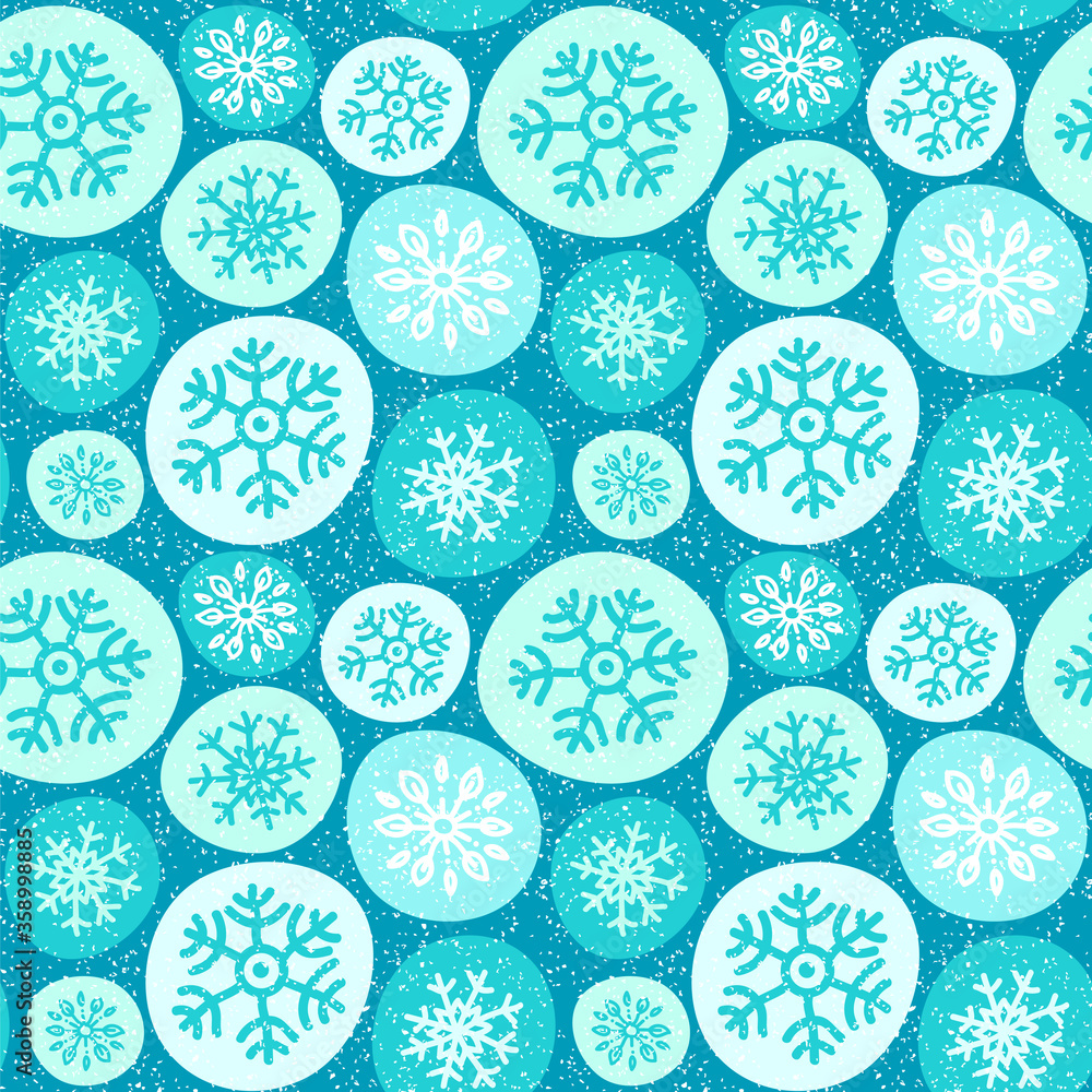 Seamless vector pattern with snowballs. Winter background. Seamless vector pattern with snowballs. Winter background.
