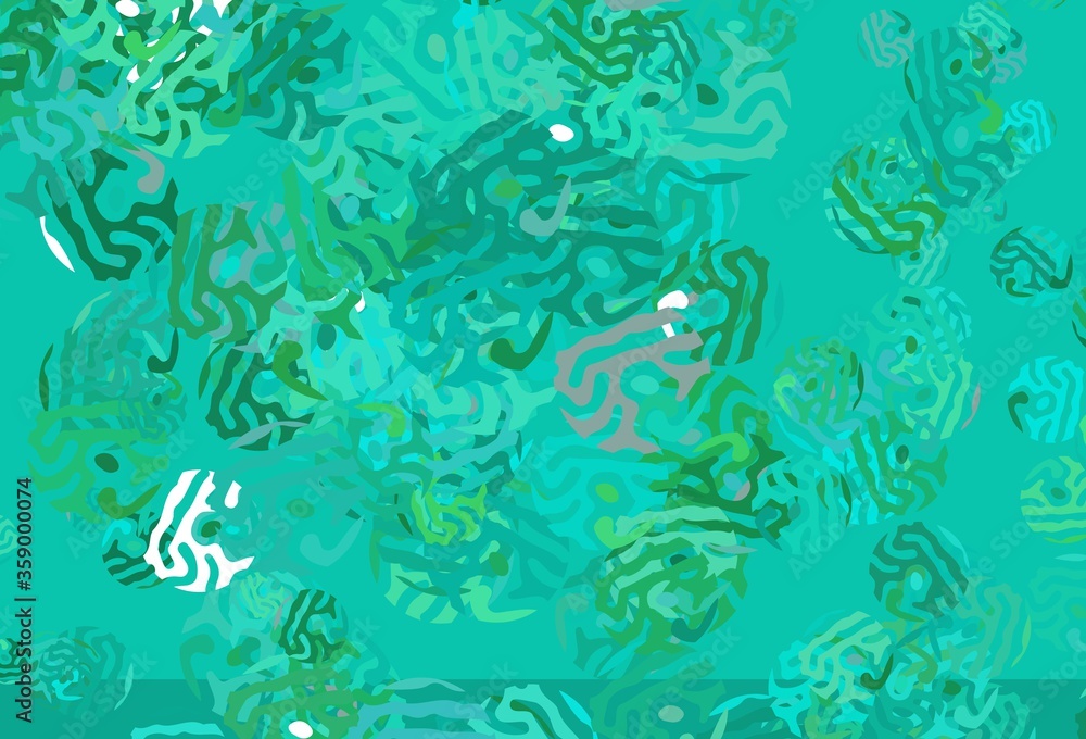 Light Green vector pattern with random forms. Light Green vector pattern with random forms.
