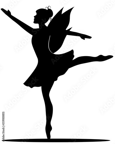 fairy ballerina in ballet pose