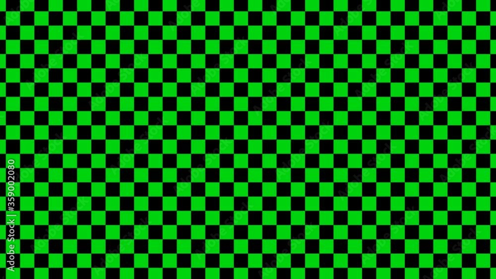 Black and green color zoom in checker board animation video footage Black and green color zoom in checker board animation video footage
