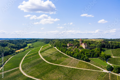 Aerial view, Stocksberg Castle, Stockheim, Brackenheim, Baden-Württemberg, Germany