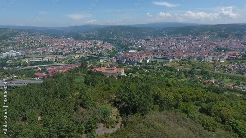 Ourense a vista de drone (Galicia) España Ourense a vista de drone (Galicia) España
