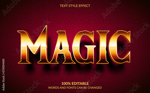 Editable Text Effect, Magic Text Style