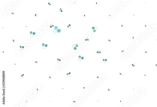 Light Blue, Green vector texture with disks.