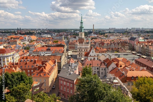Panorama of Poznan.