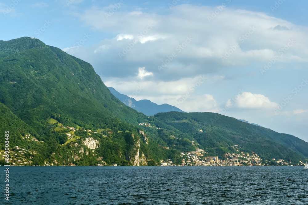 Obraz premium Lake Lugano, Switzerland