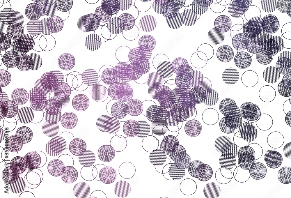 Light Pink vector template with circles. Light Pink vector template with circles.