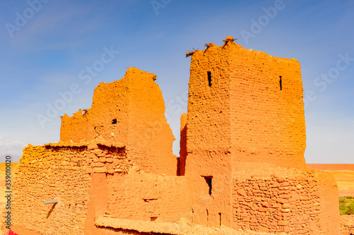 It's Kasr of Ait Benhaddou, a fortified city, the former caravan way from Sahara to Marrakech. UNESCO World Heritage, Morocco photo