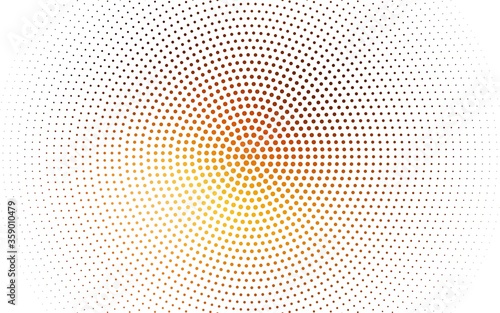 Dark Orange vector template with circles. Illustration with set of shining colorful abstract circles. Pattern for ads, leaflets.