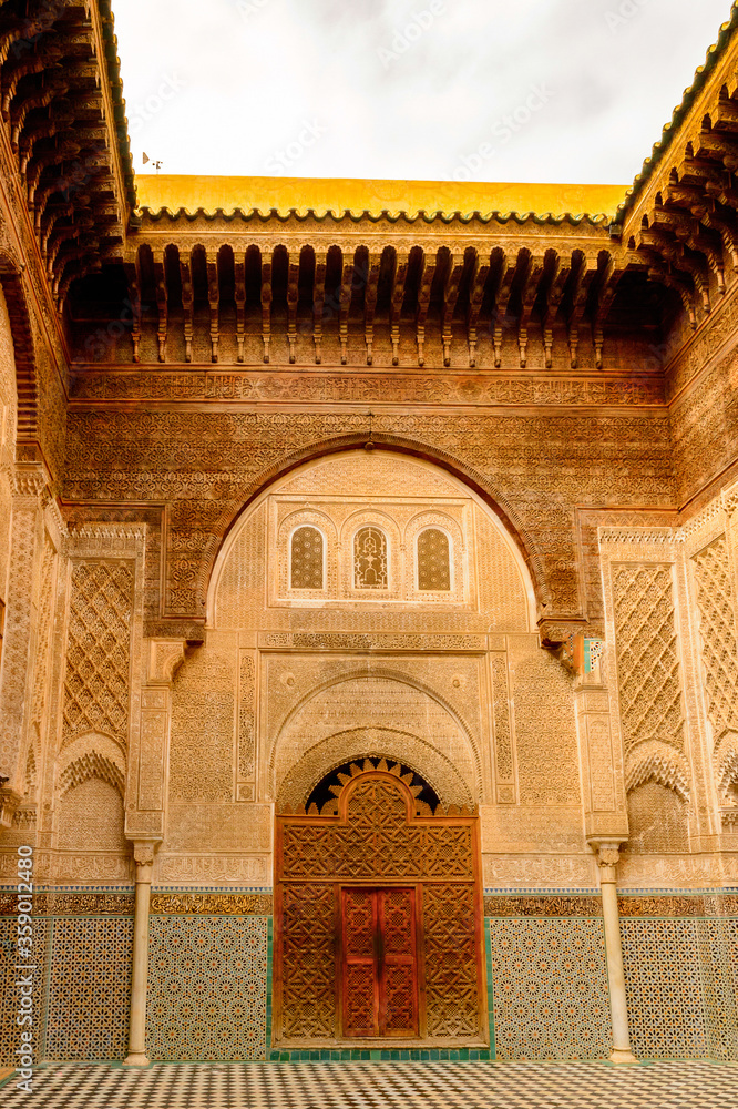 It's Bou Inania Madrasa, Fez, the second largest city of Morocco. Fez was the capital city of modern Morocco until 1925 and