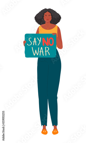 Protest people against discrimination All Lives Meter, set of cartoon characters isolated on white, vector illustration. Men and women activists protest with signboards, anti racism discrimination