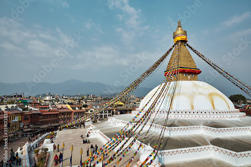 Buddhanath stupa in Kathmandu, Nepal