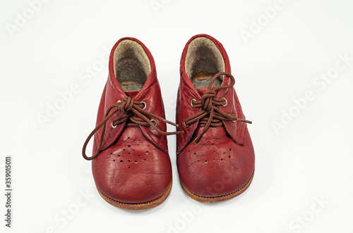 Childrens red boots