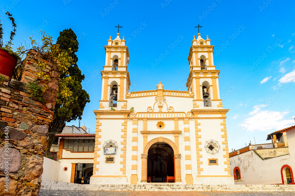 Church in Taxco, Mexico. The town is known because of its Silver products