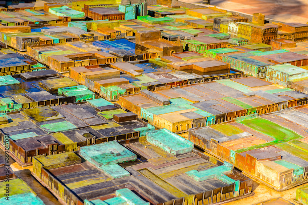 Bronze model of Palenque, Mexico. It is the poorest major city in the state of Chiapas. Bronze model of Palenque, Mexico. It is the poorest major city in the state of Chiapas.