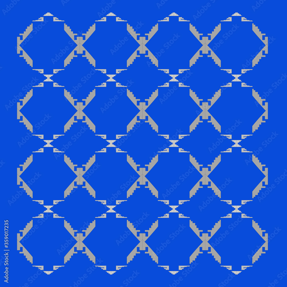 Naklejka premium Luxury design ornaments, black vintage geometric pattern