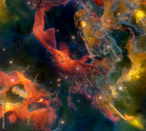 Space galaxy universe nebula 0034 3d render