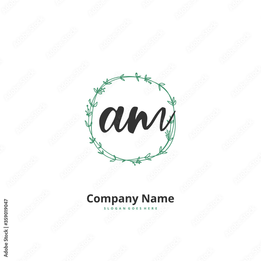 A M AM Initial handwriting and signature logo design with circle. Beautyful design handwritten logo for fashion, team, wedding, luxury logo. A M AM Initial handwriting and signature logo design with circle. Beautyful design handwritten logo for fashion, team, wedding, luxury logo.
