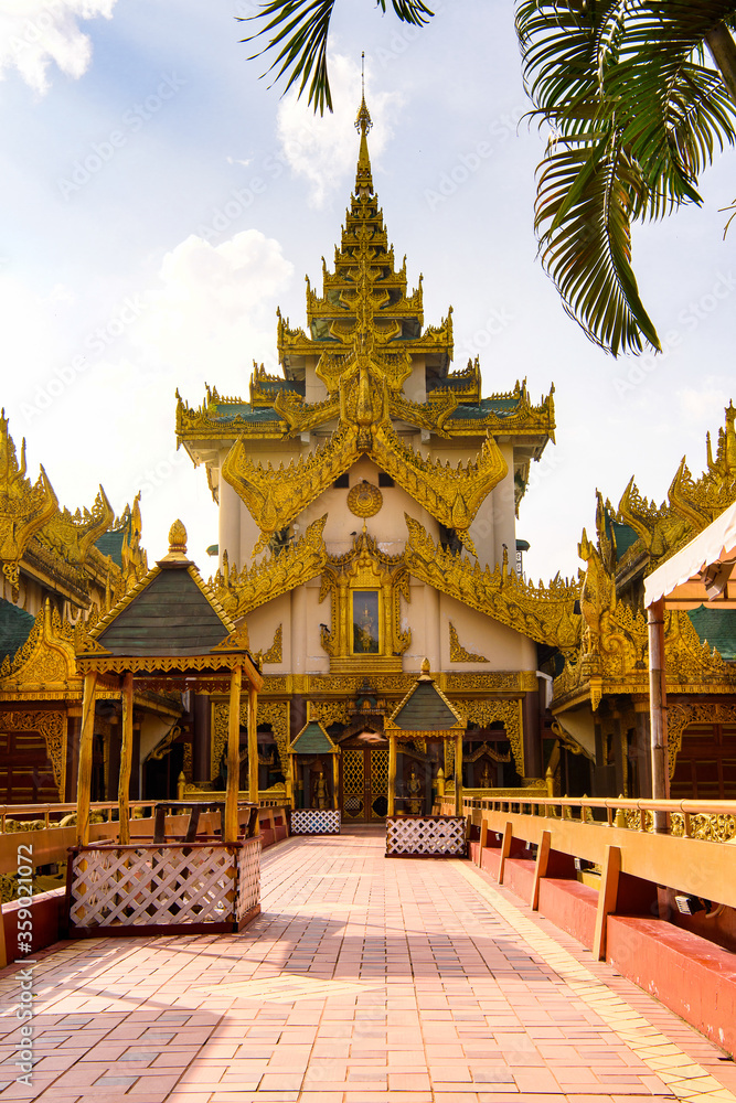 Naklejka premium It's Architecture of Yangon, the former capital of Myanmar.