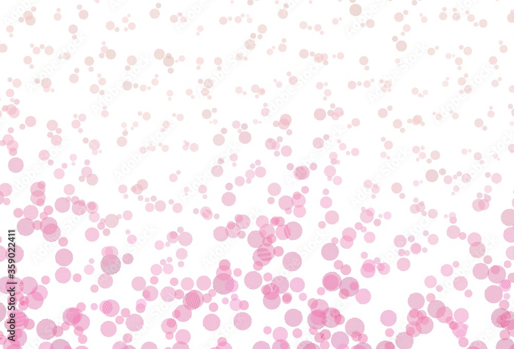 Light Pink vector texture with disks.