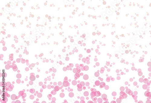 Light Pink vector texture with disks.