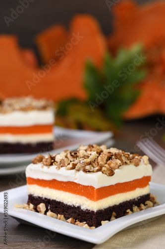 Pumpkin pie lush dessert