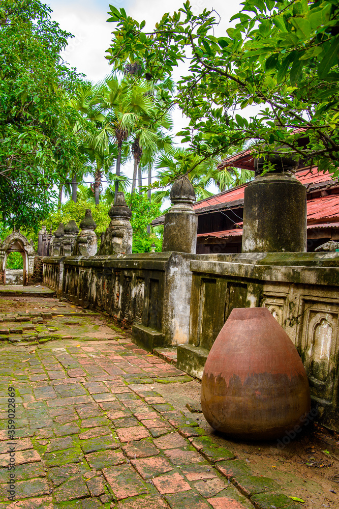 It's Bagaya Monastery (Maha Waiyan Bontha Bagaya), Inwa, Mandalay Region, Burma. It was built in 1593 It's Bagaya Monastery (Maha Waiyan Bontha Bagaya), Inwa, Mandalay Region, Burma. It was built in 1593