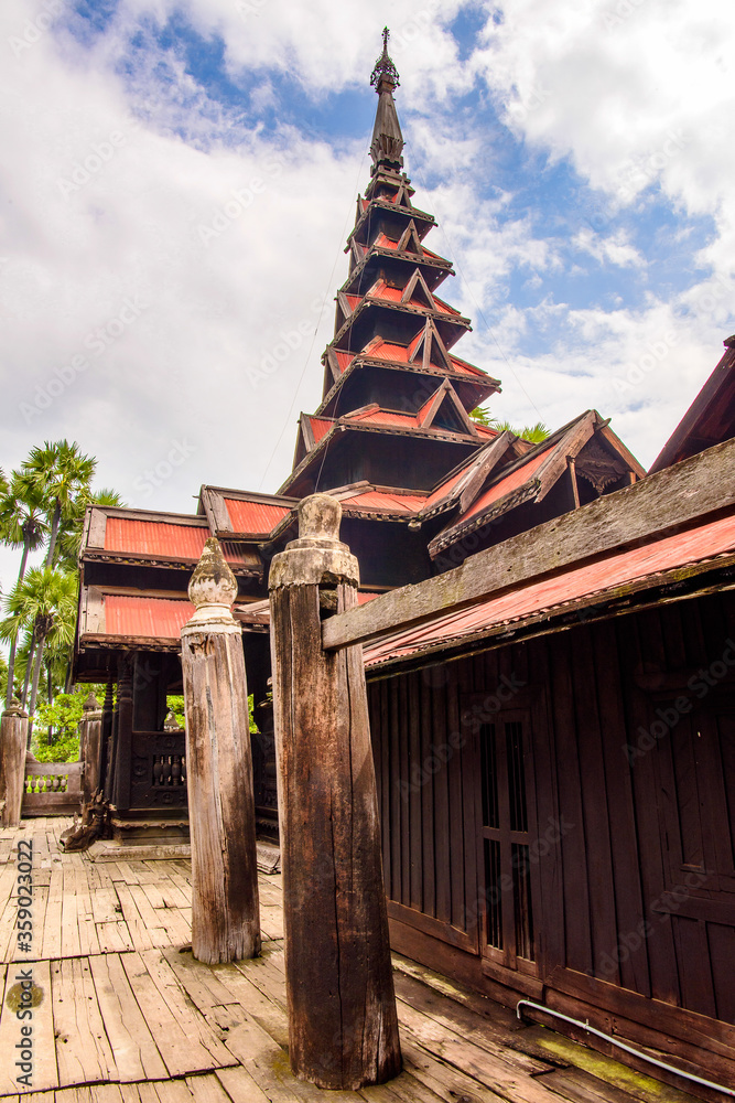It's Bagaya Monastery (Maha Waiyan Bontha Bagaya), Inwa, Mandalay Region, Burma. It was built in 1593 It's Bagaya Monastery (Maha Waiyan Bontha Bagaya), Inwa, Mandalay Region, Burma. It was built in 1593