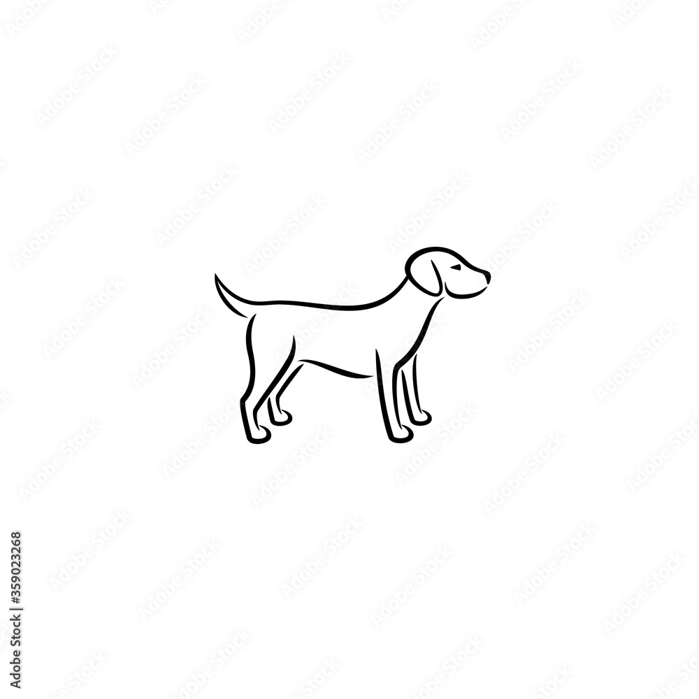 a simple Dog logo / icon design