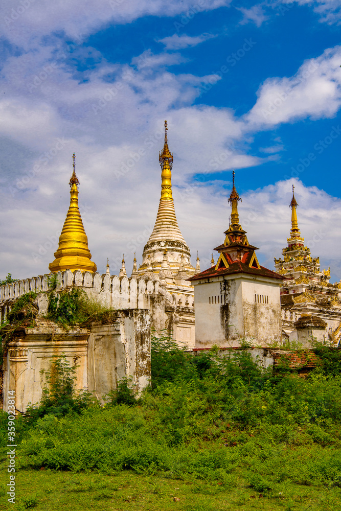 It's Maha Aung Mye Bom San Monastery complex, Inwa, Mandalay Region, Burma. It was built in 1818