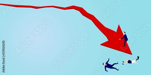 Lockdown crisis business Vector illustration