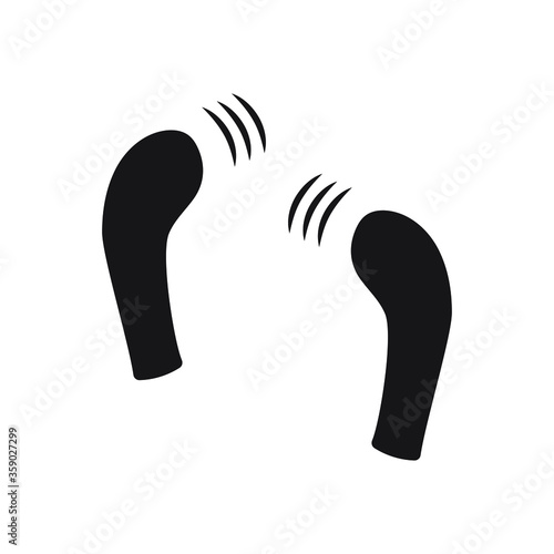 airpods headphones eps 10 stock vector illustration