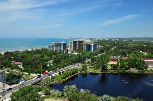 Panorama of Anapa from the Ferris wheel