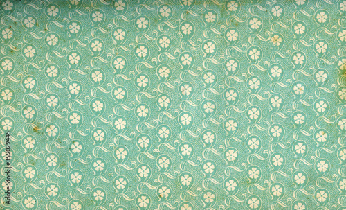 Used floral vintage wallpaper photo