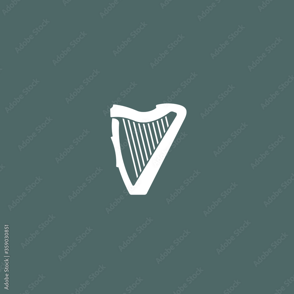a simple Harp logo / icon design a simple Harp logo / icon design