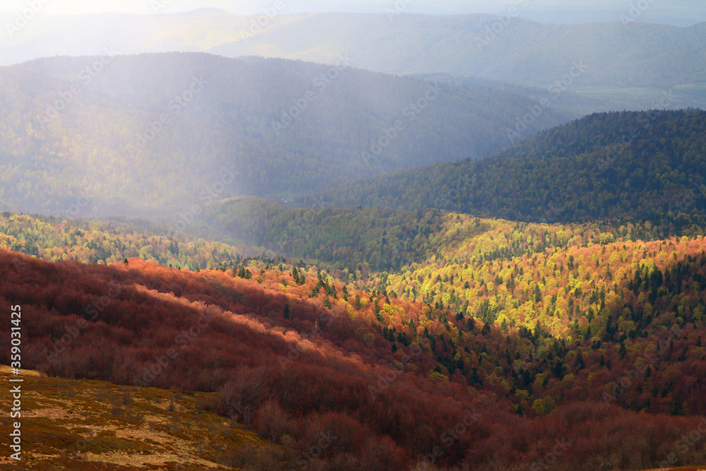 Fototapeta premium Beautiful Polish mountains Bieszczady