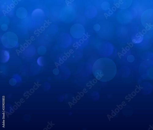 Blue bokeh light