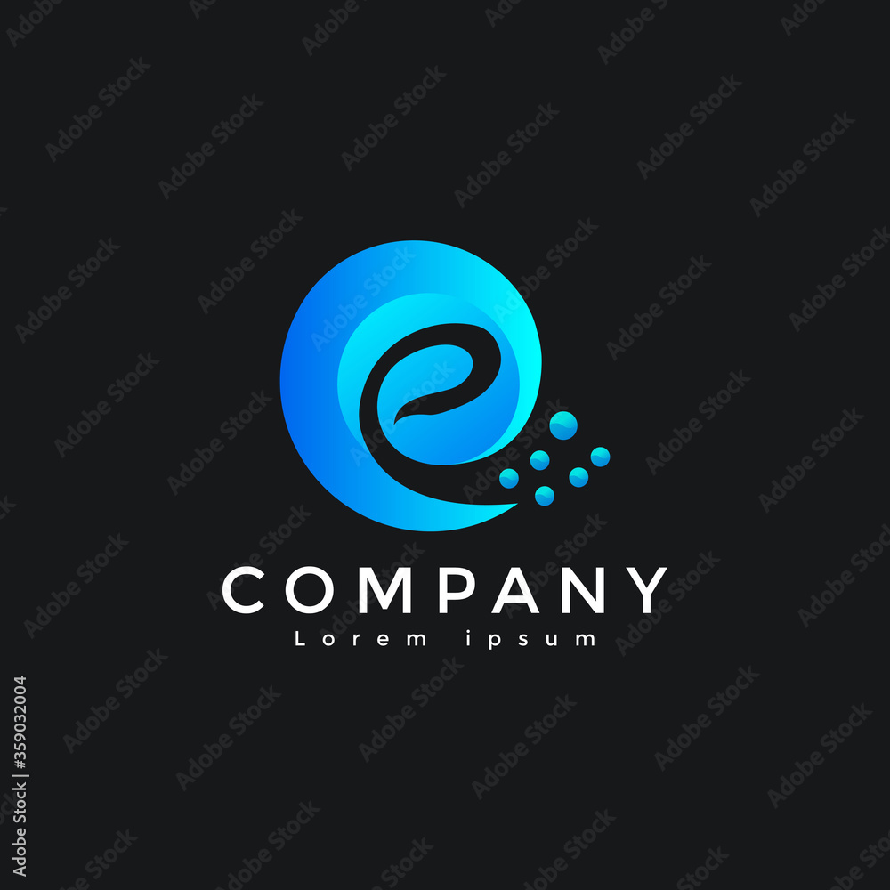 E letter logo. E Modern logo