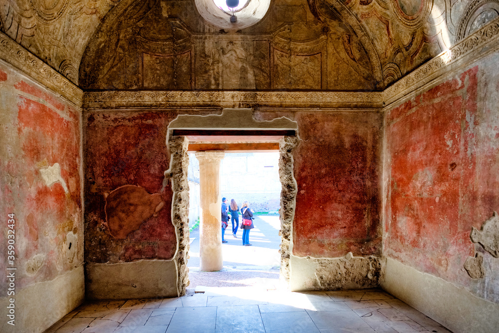 Φωτογραφία Roman period remains to Pompeii Naples Italy, along with Herculaneum and many villas in the surrounding area (e