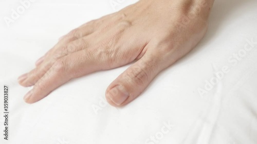 Wallpaper Mural Slow motion pressing soft pillow surface FullHD footage Torontodigital.ca