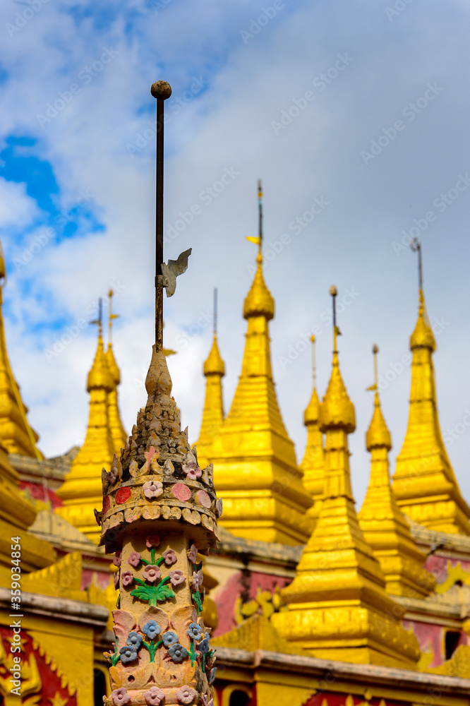 It's Thambuddhe Pagoda Complex (Sambuddhe), one of the famous pagodas in Monywa of Sagaing Region.