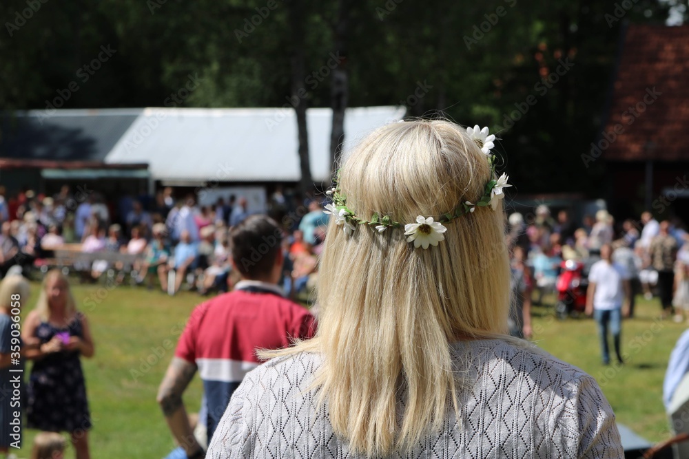 Fotografie Midsommar celebration in sweden