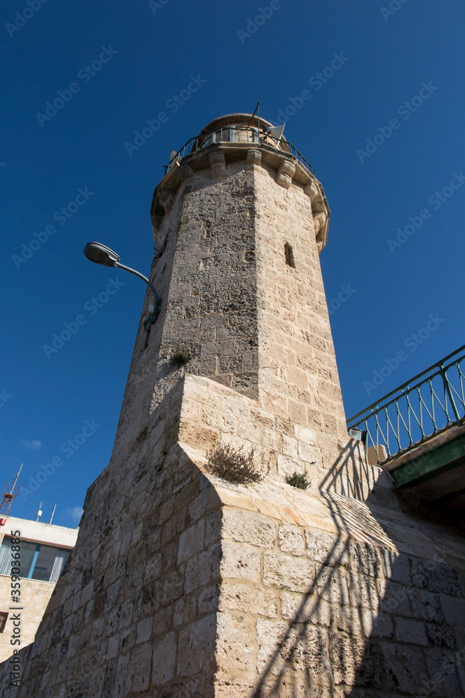  Minaret near the Ascension Chapel on the Mount of Olives in Jerusalem