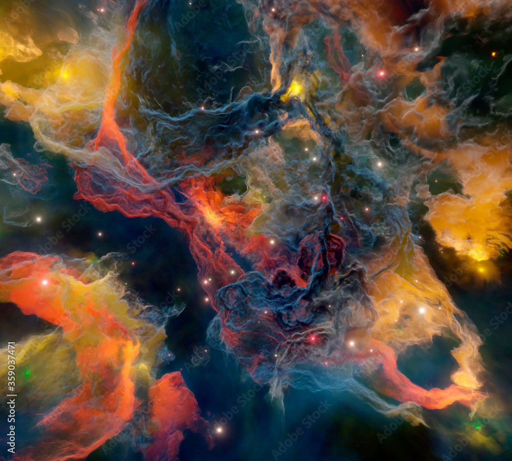 Space galaxy universe nebula 0035 3d render