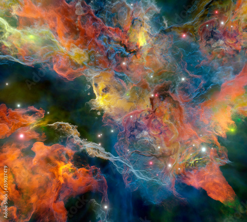 Space galaxy universe nebula 0036 3d render