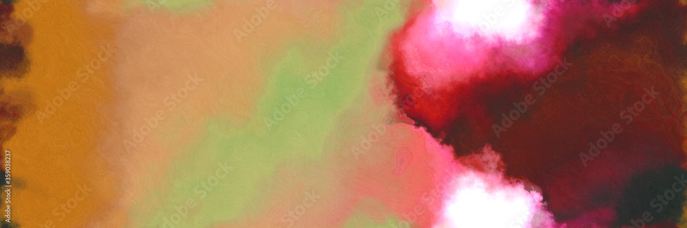 abstract watercolor background with watercolor paint with peru, dark khaki and old mauve colors