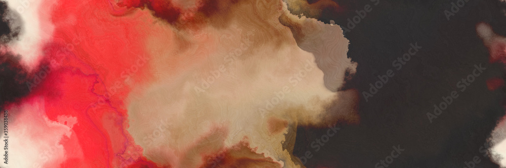 abstract watercolor background with watercolor paint with very dark violet, tomato and pastel brown colors. can be used as web banner or background