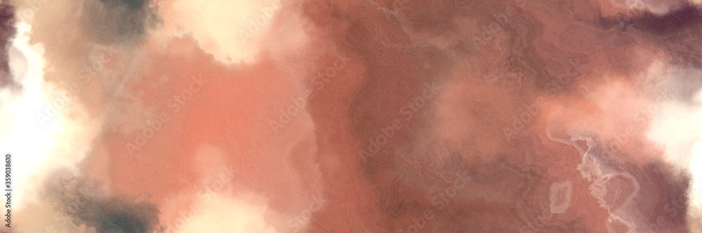 abstract watercolor background with watercolor paint with rosy brown, indian red and bisque colors. can be used as web banner or background